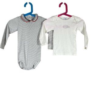 Petit Bateau 24m/86cm Baby Infant 100% Cotton Long Sleeve Bodyshirt & Shirt